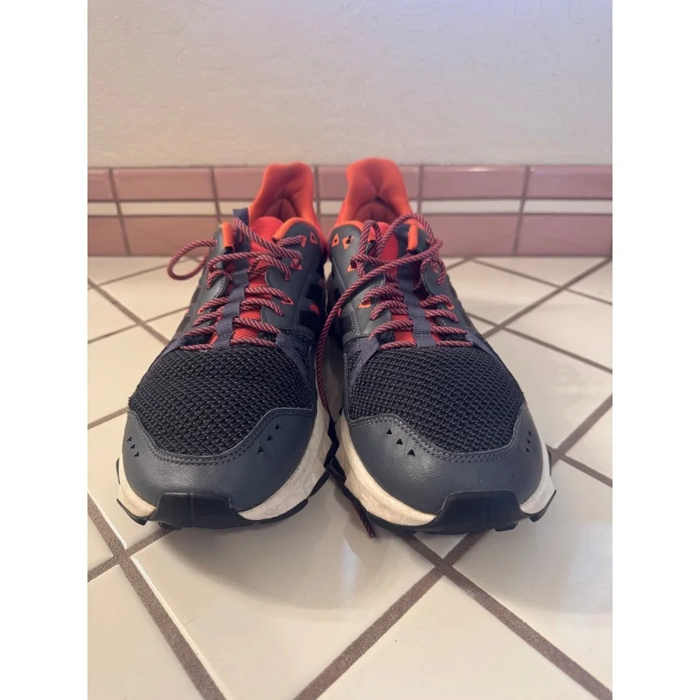Adidas Trail Running Shoes Mens Size 13 US Gray Red‎ Outdoors Athletic Sneakers